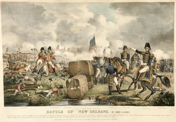 Batalla de Nueva Orleans, pub. 1840