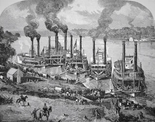 Batalla de Shiloh también conocida como Pittsburg Landing, abril de 1862