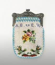 Bolso con cuentas, c. 1843