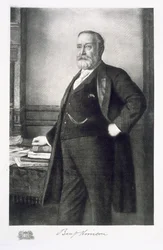 Benjamin Harrison (1833-1901), 23º Presidente de los Estados Unidos de América, pub. 1901
