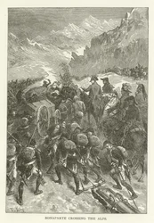 Bonaparte cruzando los Alpes