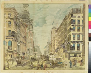 Broadway y Maiden Lane