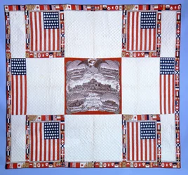 Colcha del centenario, Massachusetts, 1876 (algodón)