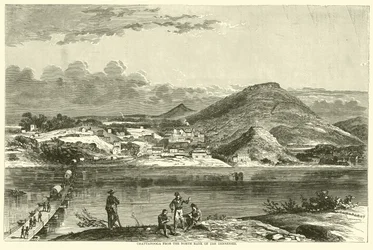 Chattanooga desde la orilla norte del Tennessee, septiembre de 1863