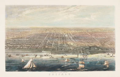 El puerto de Chicago después de 1856