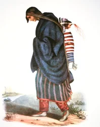 Madre y bebé Chippewa, c.1821