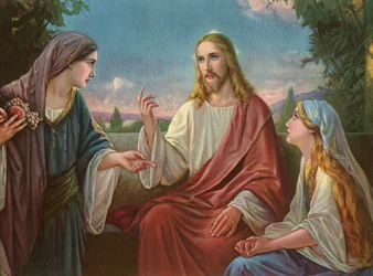Cristo con la Virgen María y María Magdalena