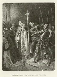 Colonna toma prisionero al Papa Bonifacio VIII