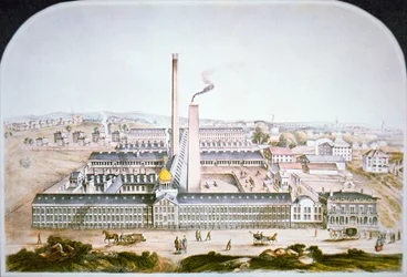Fábrica de armas de fuego patentadas de Colt en Hartford, Connecticut