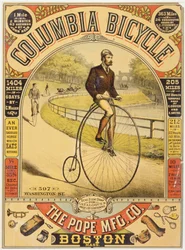 Anuncio de bicicleta Columbia, c.1890s