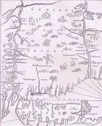 Connecticut, ilustración de la Historia de los Estados Unidos de Cassell, publicada por Petter & Galpin c.1890