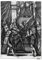 Cortés y Moctezuma, de 