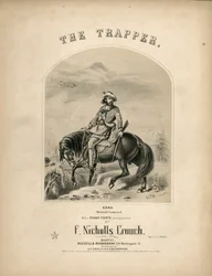 Portada de la partitura de The Trapper, 1857