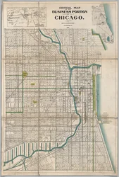 Mapa crítico de la parte comercial de Chicago