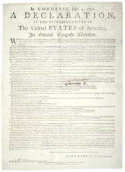 Declaración de Independencia, Charleston, impresa por Peter Timothy (1725-1782), c.2 de agosto de 1776