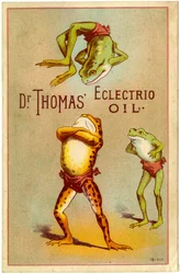 ¡Aceite Eléctrico del Dr. Thomas! [tarjeta comercial], c.1880-1910