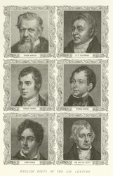 Poetas Ingleses del Siglo XIX, Edwin Arnold, S T Coleridge, Robert Burns, Thomas Moore, Lord Byron, Sir Walter Scott