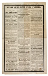Epitafio en los Estados Unidos de América, c.1861