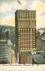 Farmers Bank Building, Pittsburgh, Pensilvania, EE. UU. (litografia en color)