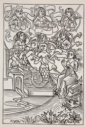 El hada Melusina, de The World Guide to Gnomes, Fairies, Elves and Other Little People de Thomas Keightley (1789-1872), publicado en 1880