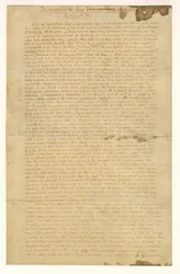 Primera página de Los crímenes de la calle Morgue de Edgar Allan Poe, 1841