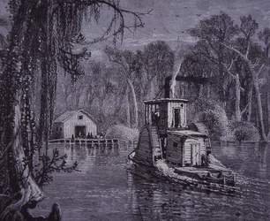 Escena de los Everglades de Florida
