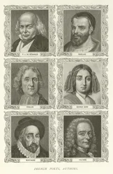 Poetas Franceses, Autores, P J De Beranger, Rabelais, Fenelon, George Sand, Montaigne, Voltaire