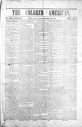 Portada de The Colored American, 30 de diciembre de 1865