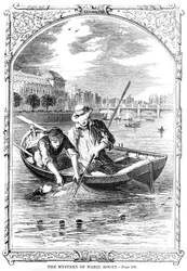 Frontispicio de El Misterio de Marie Roget por Edgar Allen Poe (1809-49) 1852
