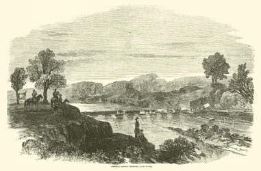 El general Banks cruzando el río Cane, abril de 1864