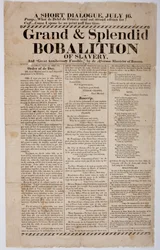 Gran y espléndida bobalición de la esclavitud, 1822