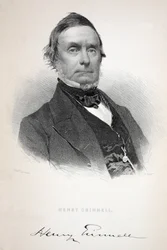 Henry Grinnell, ilustración de Henry Grinnell (1799-1874); La segunda expedición Grinnell en busca de Sir John Franklin..., 1856