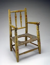 Silla con agujero, c. 1800-1850