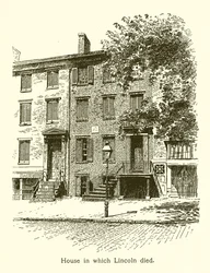 Casa en la que murió Lincoln, Abraham Lincoln