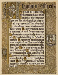 Himno del rey Alfredo (litografia en color)