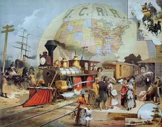 Ferrocarril Central de Illinois, c.1886