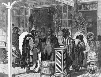 Indios Comercian en una Ciudad Fronteriza, de 