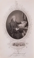 John Hancock (1737-93), de La historia de los Estados Unidos, vol. I, de Charles Mackay, grabado por J. Rogers