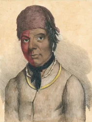 John Skenandoa, también conocido como Shenandoah. Retrato.