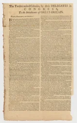 Carta de las Doce Colonias Unidas a los Habitantes de Gran Bretaña