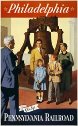 Póster de viaje de la Campana de la Libertad
