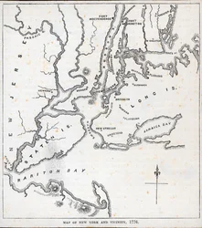 Mapa de Nueva York y sus alrededores