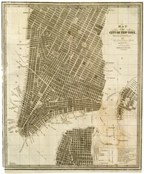 Mapa de la Ciudad de Nueva York [en Manhattan, hasta la calle 36]