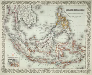 Mapa de las Indias Orientales