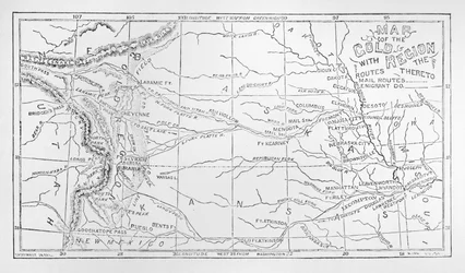 Mapa de la región del oro, publicado en The Weekly