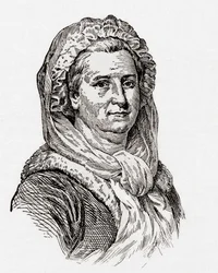 Martha Washington, de "The History of Our Country", publicado en 1905 (grabado en madera)