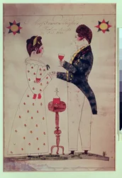 Señorita Francis Taylor y su prometido, 1831
