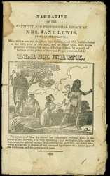Narrativa del cautiverio y escape providencial de la Sra. Jane Lewis, publicado en 1832