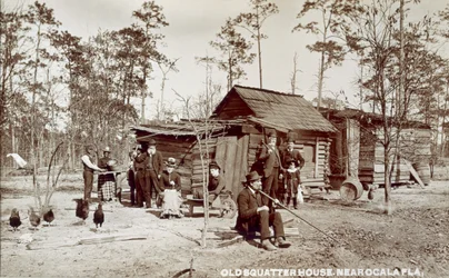 Casa de un Ocupante Ilegal cerca de Ocala, Florida, c.1880s
