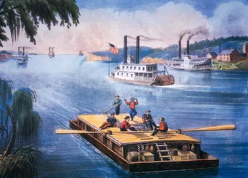 En el Misisipi, c.1866